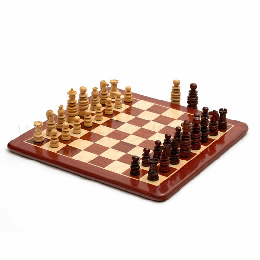 4.3” St George Staunton Chess Pieces Series & 21” Chessboard Chess Set in Bud Rosewood