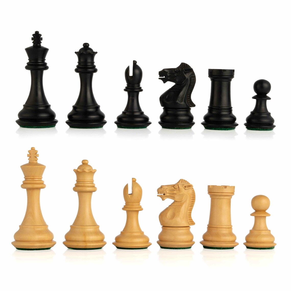 New 3" Staunton Chess Pieces only - Weighted