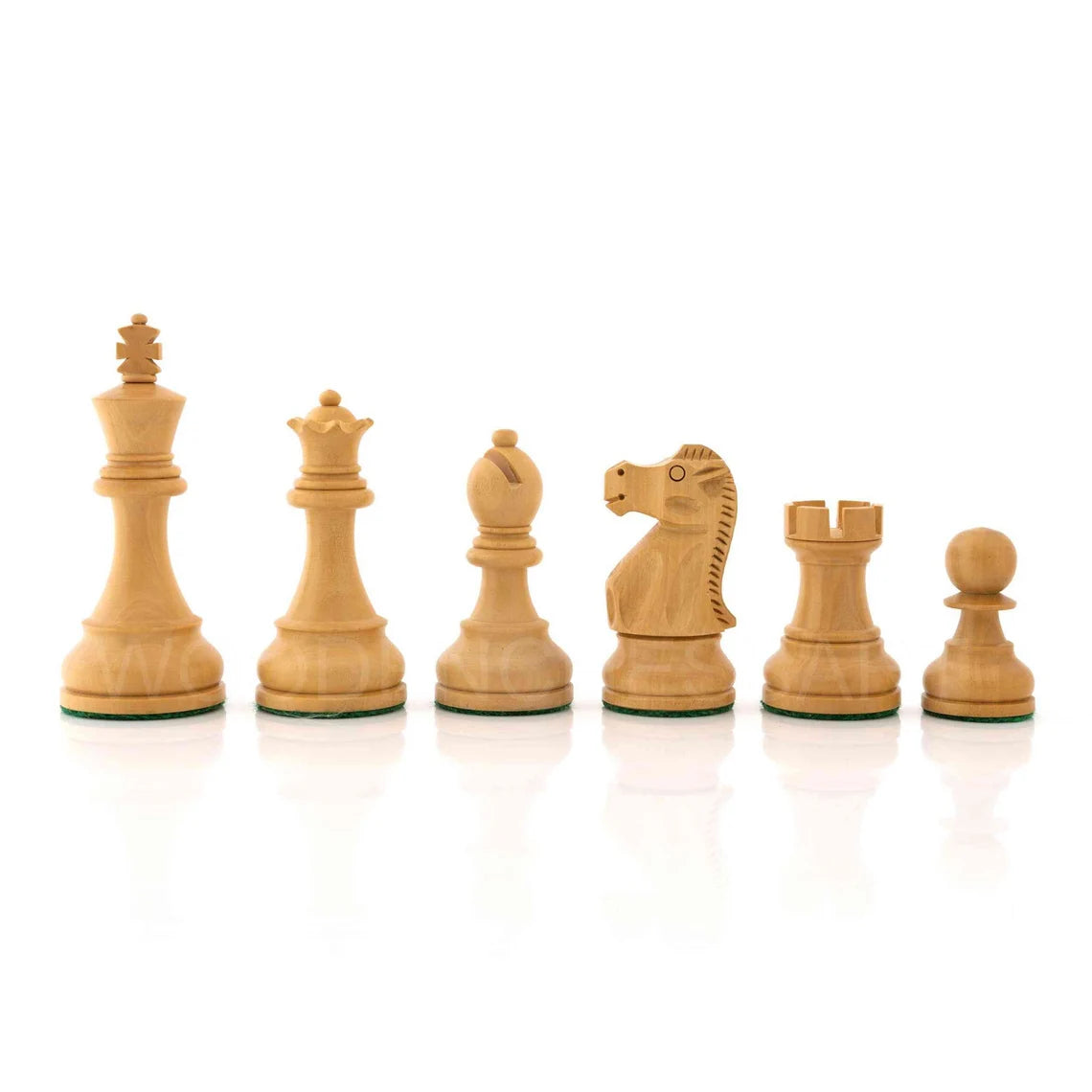 3.8” 1972 Reproduced Reykjavik Championship Series Chess Pieces Only - Double Weighted