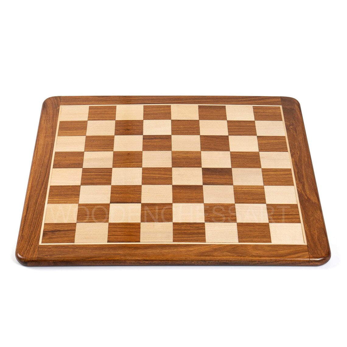 Large Premium Handcrafted Chessboard Only in Golden Rosewood