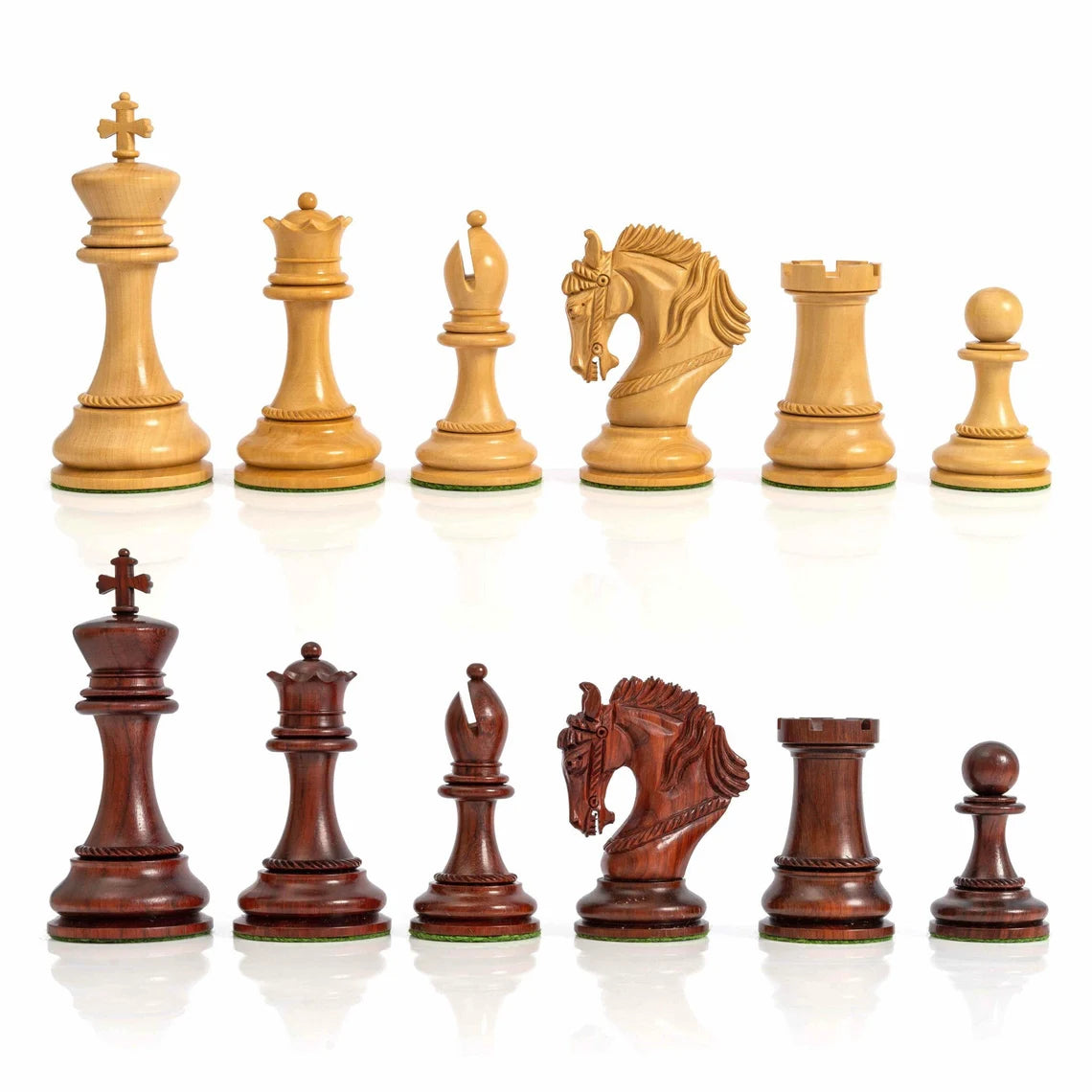 4.5” The King Arthur Staunton Luxury Chess Pieces Only - Triple Weighted
