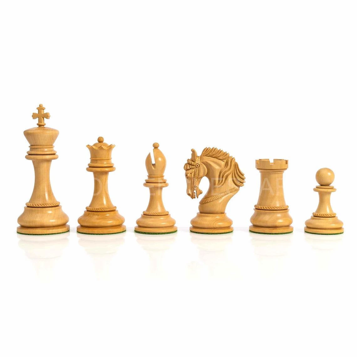 4.5” The King Arthur Staunton Luxury Chess Pieces Only - Triple Weighted