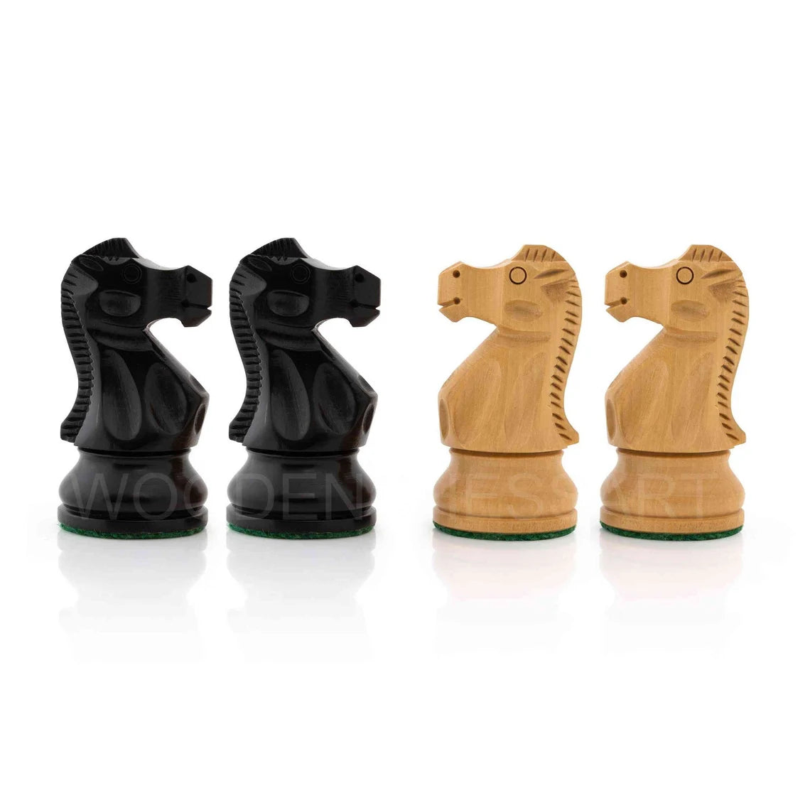 3.8” 1972 Reproduced Reykjavik Championship Series Chess Pieces Only - Double Weighted