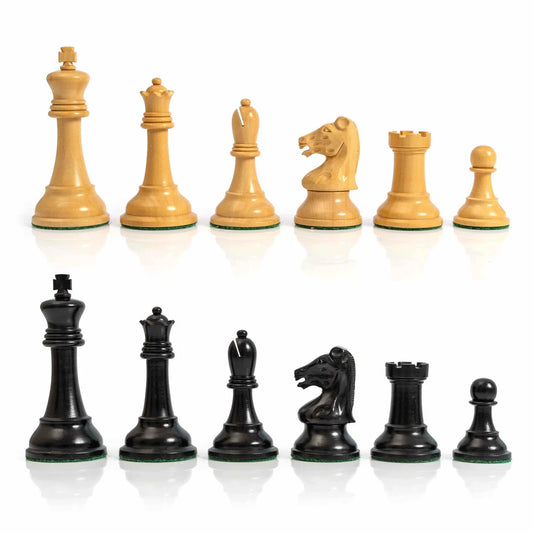 3.75” The Druke Staunton Chess Pieces only in Ebonized wood- Weighted