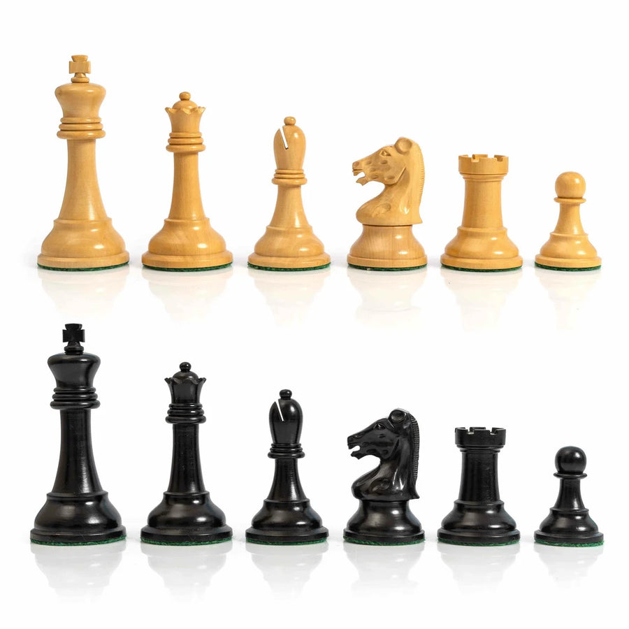 3.75” The Druke Staunton Chess Pieces only in Ebonized wood- Weighted