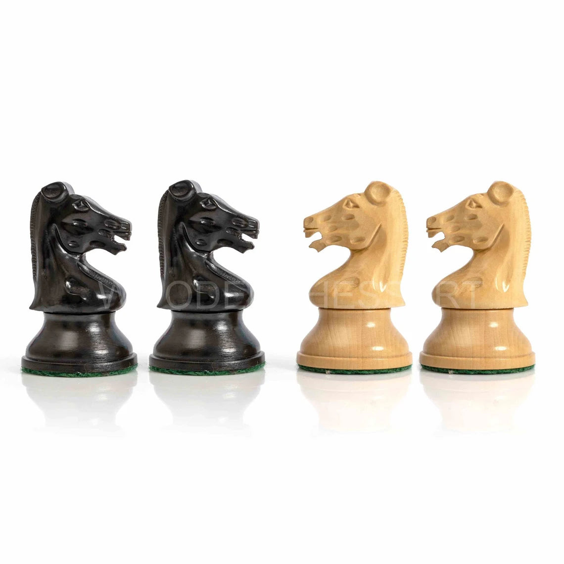 3.75” The Druke Staunton Chess Pieces only in Ebonized wood- Weighted