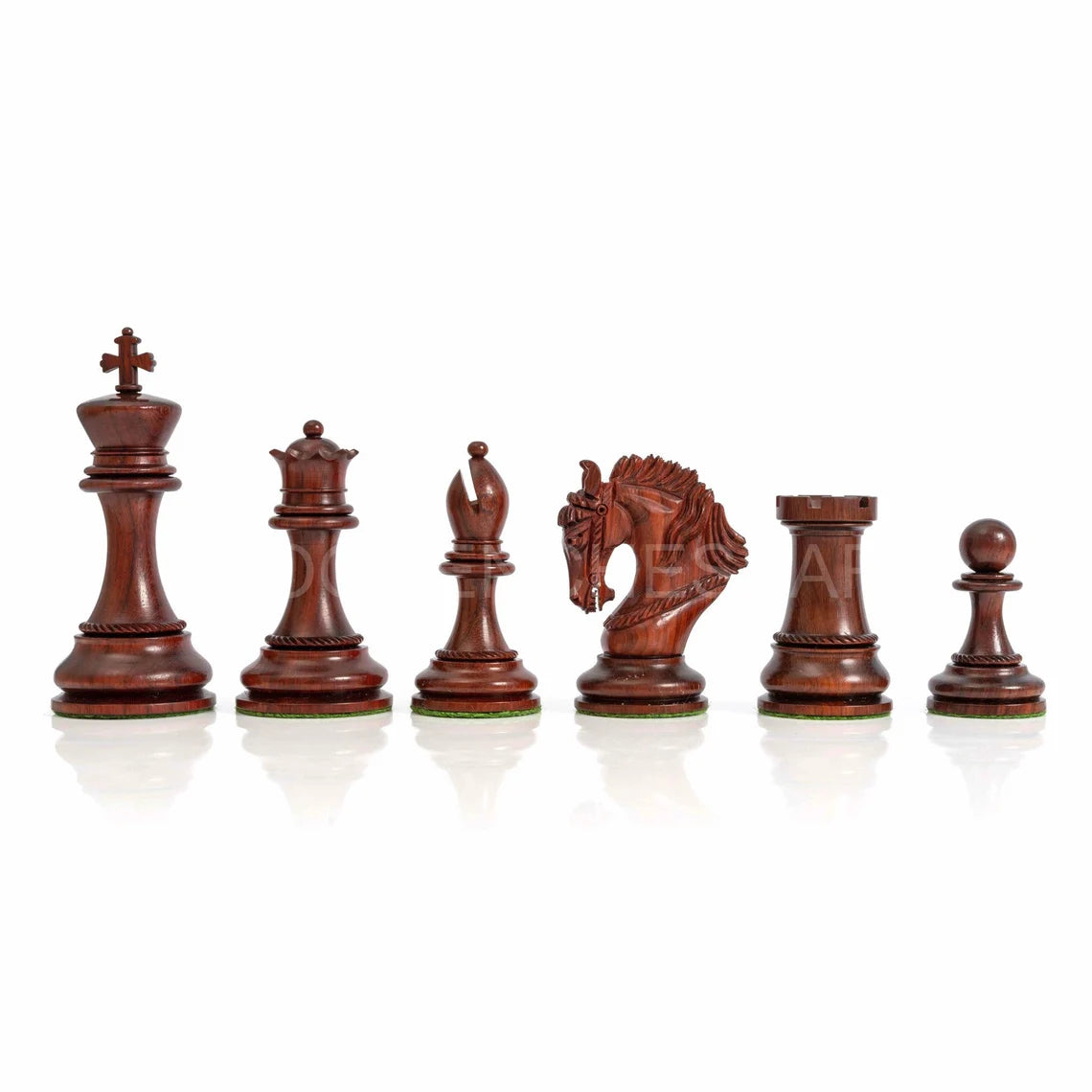 4.5” The King Arthur Staunton Luxury Chess Pieces Only - Triple Weighted