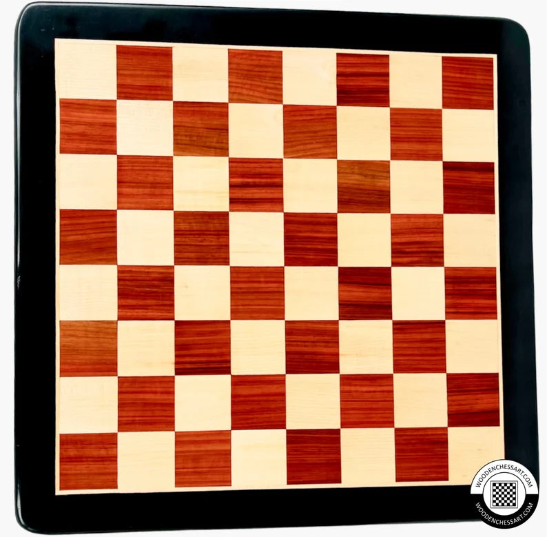 21” Premium Handcrafted Professional Chessboard only in Bud Rosewood