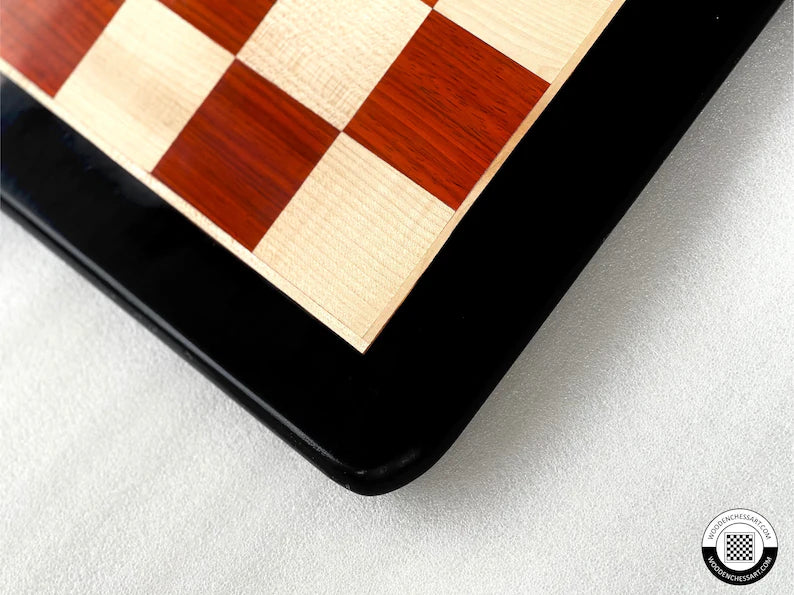 21” Premium Handcrafted Professional Chessboard only in Bud Rosewood