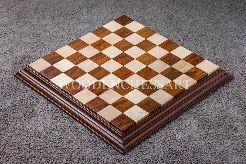 21” Premium Chessboard Only in Golden Rosewood