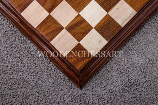 21” Premium Chessboard Only in Golden Rosewood