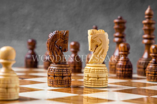 3.75” International Staunton Chess Pieces & 16” Premium Professional Chessboard Chess Set in Sheesham Wood