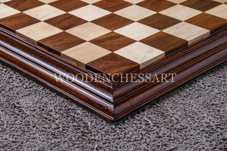 21” Premium Chessboard Only in Golden Rosewood