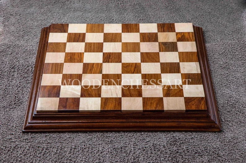 21” Premium Chessboard Only in Golden Rosewood