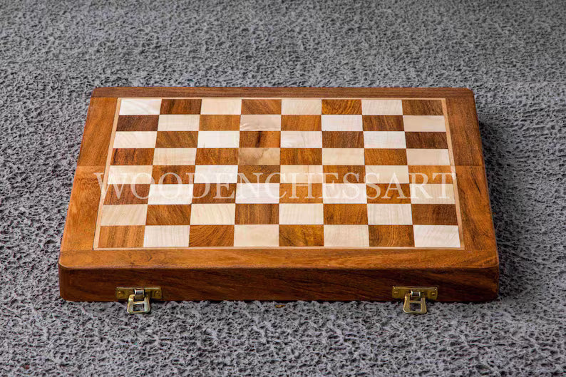 Luxury Magnetic Folding Wooden Chess Set
