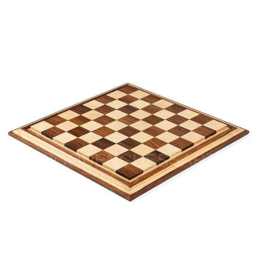 21” Luxury Hand-Carved Chessboard Only in Golden Rosewood & Maple Wood