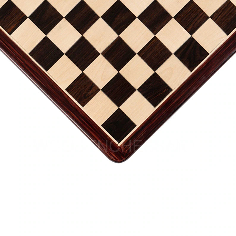 Luxury Hand Carved Chessboard Only in Rosewood & Maple Wood