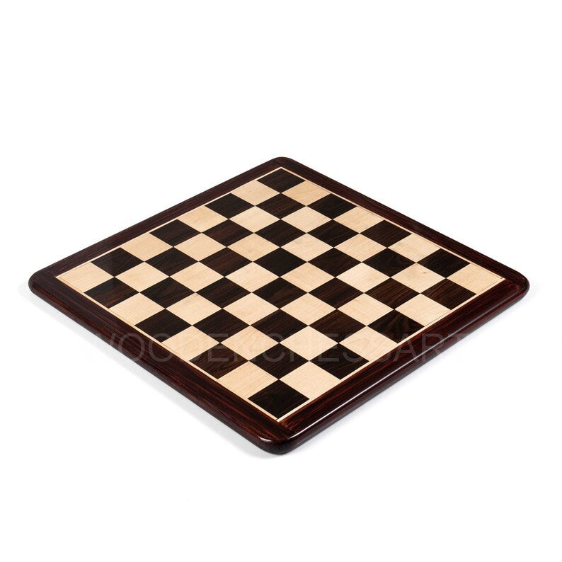 Luxury Hand Carved Chessboard Only in Rosewood & Maple Wood