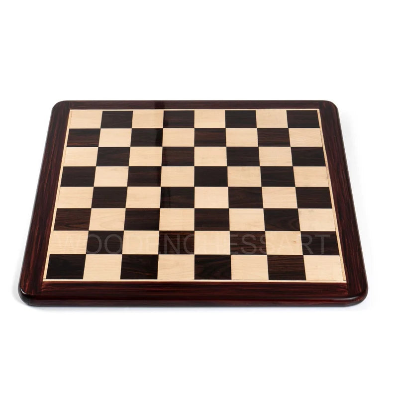Luxury Hand Carved Chessboard Only in Rosewood & Maple Wood