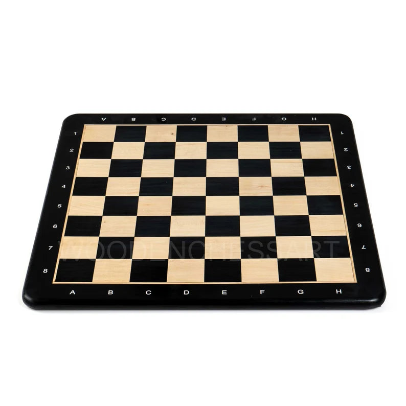 Premium Chessboard only in Ebony & Maple Wood (without Notation)