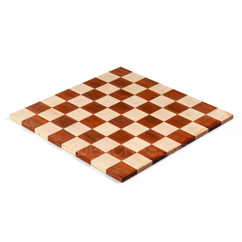 Minimalist Borderless Chessboard only in Bud Rosewood & Maple - 5.58 lbs