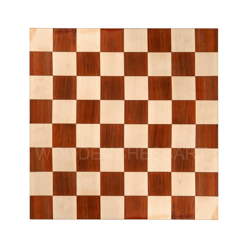 Minimalist Borderless Chessboard only in Bud Rosewood & Maple - 5.58 lbs