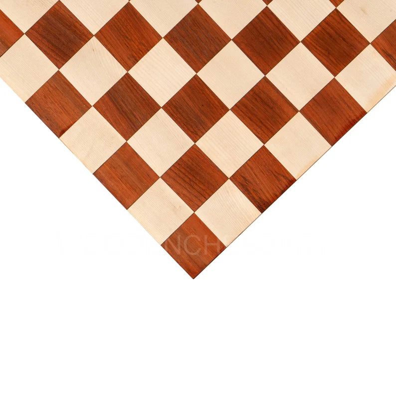 Minimalist Borderless Chessboard only in Bud Rosewood & Maple - 5.58 lbs