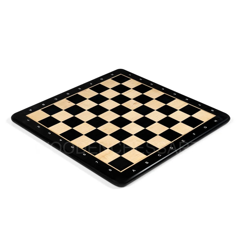 Premium Chessboard only in Ebony & Maple Wood (without Notation)