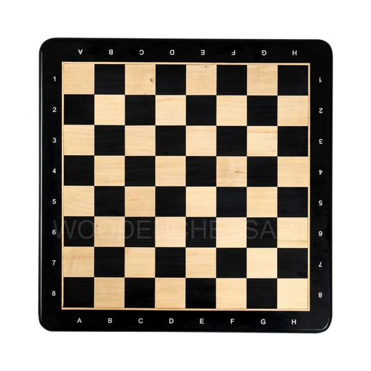 Premium Chessboard only in Ebony & Maple Wood (without Notation)