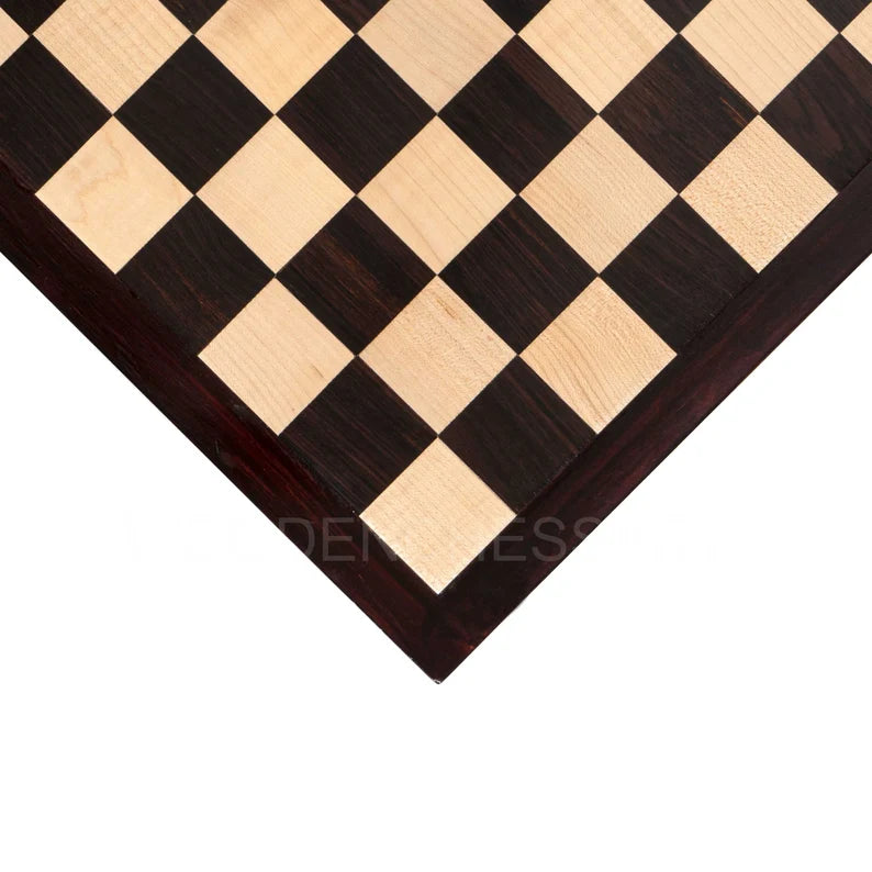 16” Premium Handmade Chessboard – Rosewood & Maple Wood
