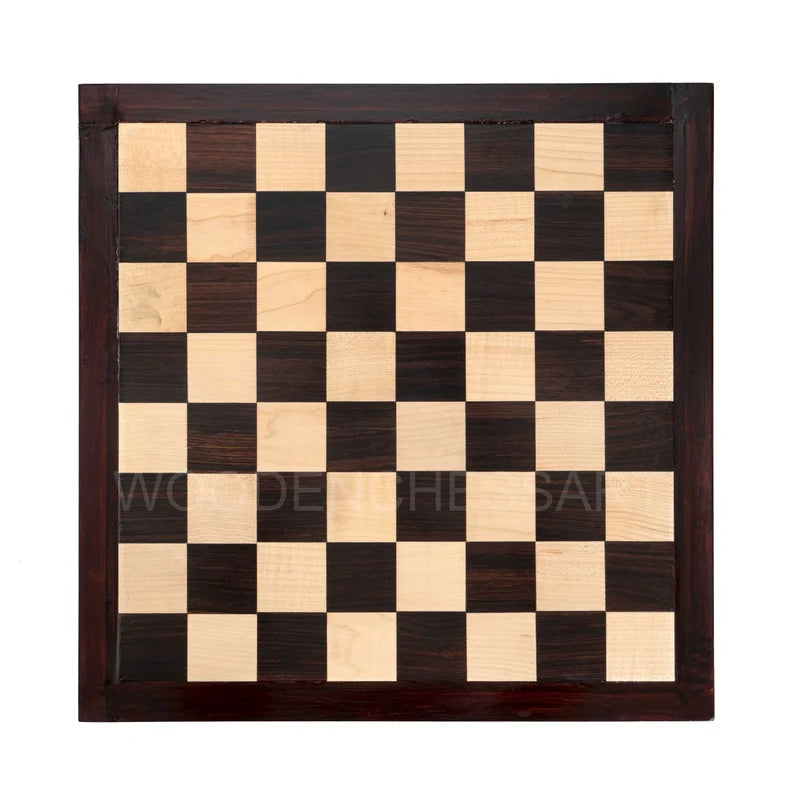 16” Premium Handmade Chessboard – Rosewood & Maple Wood