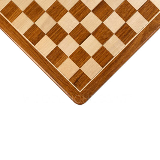 Large Premium Handcrafted Chessboard Only in Golden Rosewood