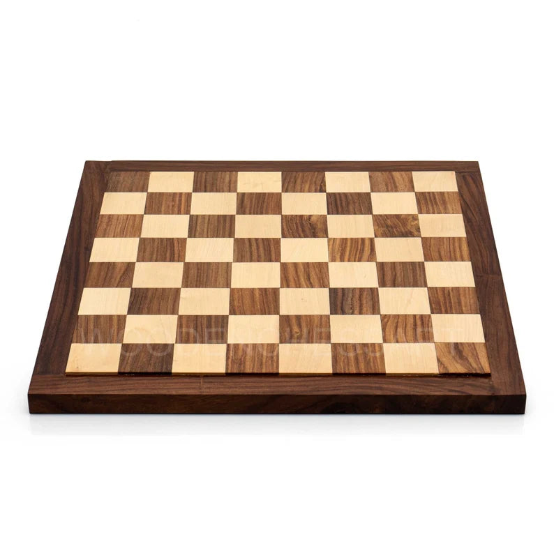 16” Premium Raised Chessboard Only in Golden Rosewood