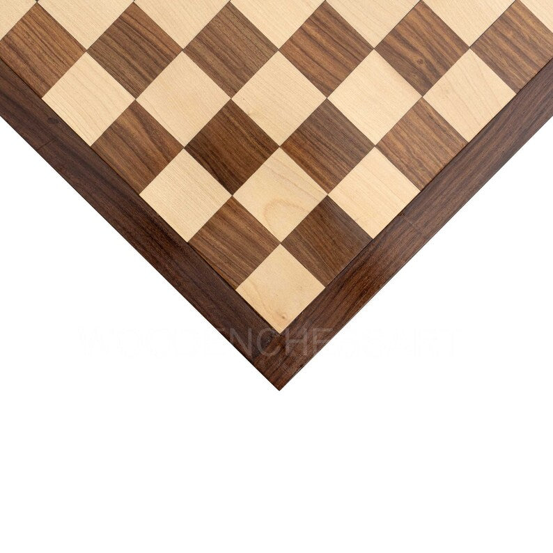 16” Premium Raised Chessboard Only in Golden Rosewood
